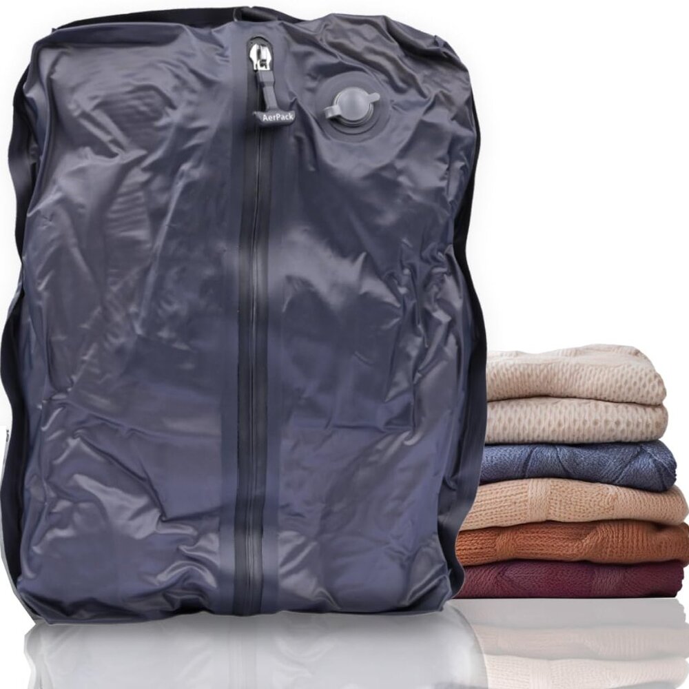 Premium Reusable Vacuum Bag for Travel or Storage (No Pump Included)
